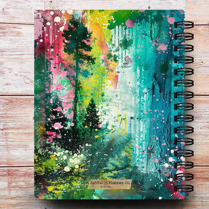 Abstract Forest | All In One Custom Planner (Daily, Weekly & Monthly)
