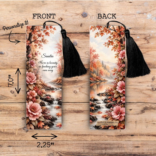 Autumn Beauty Personalized Bookmark