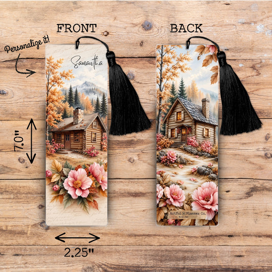 Autumn Hideaway Personalized Bookmark