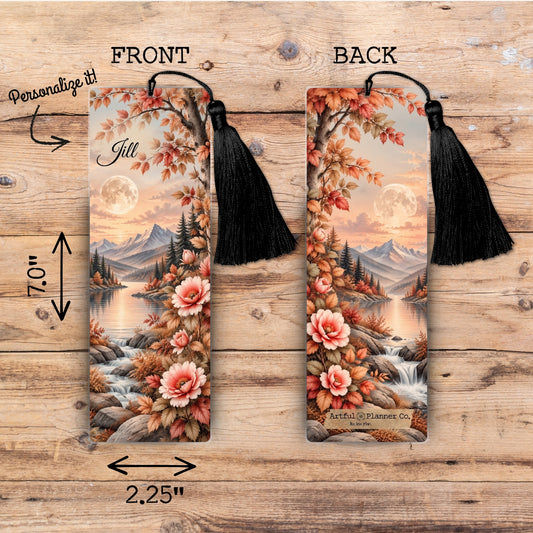 Autumn by Moonlight Personalized Bookmark