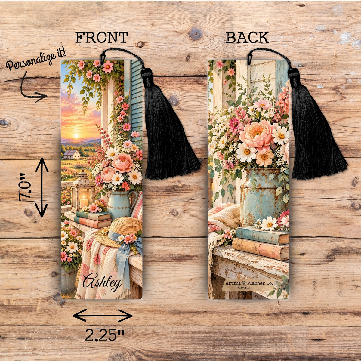 Country Living Personalized Bookmark