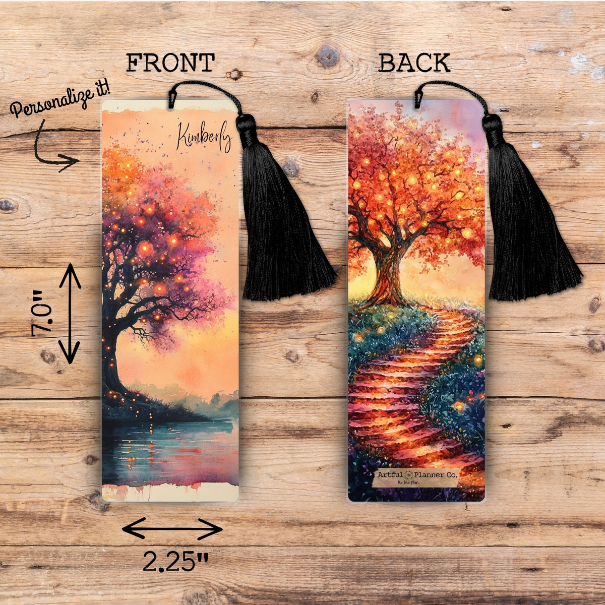 Enchanted Dreaming Tree Personalized Bookmark