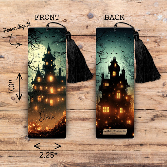Hallow Mansion Personalized Bookmark