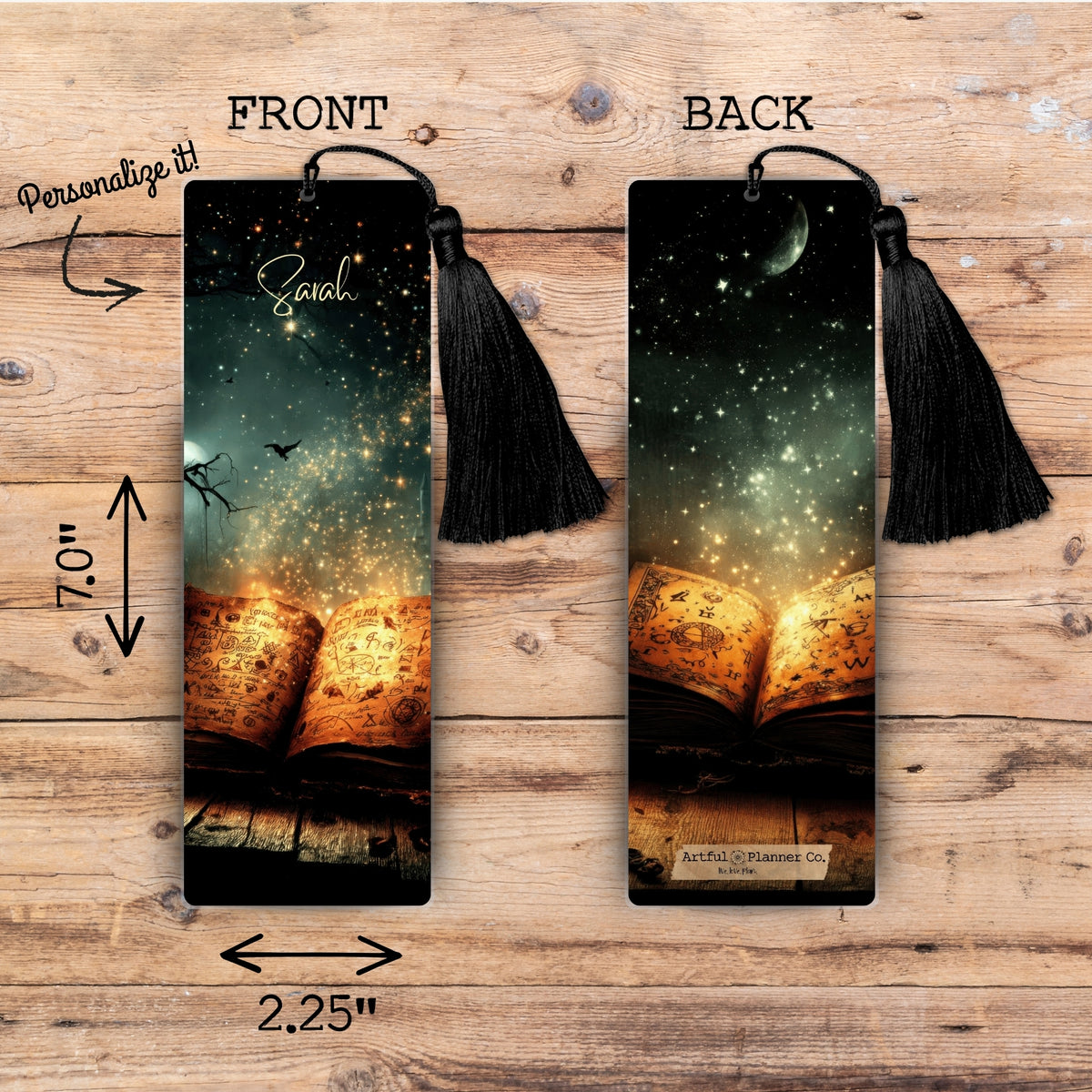 Hallow Spells Personalized Bookmark