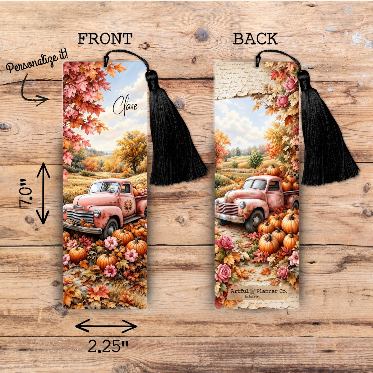 Harvest Road Personalized Bookmark