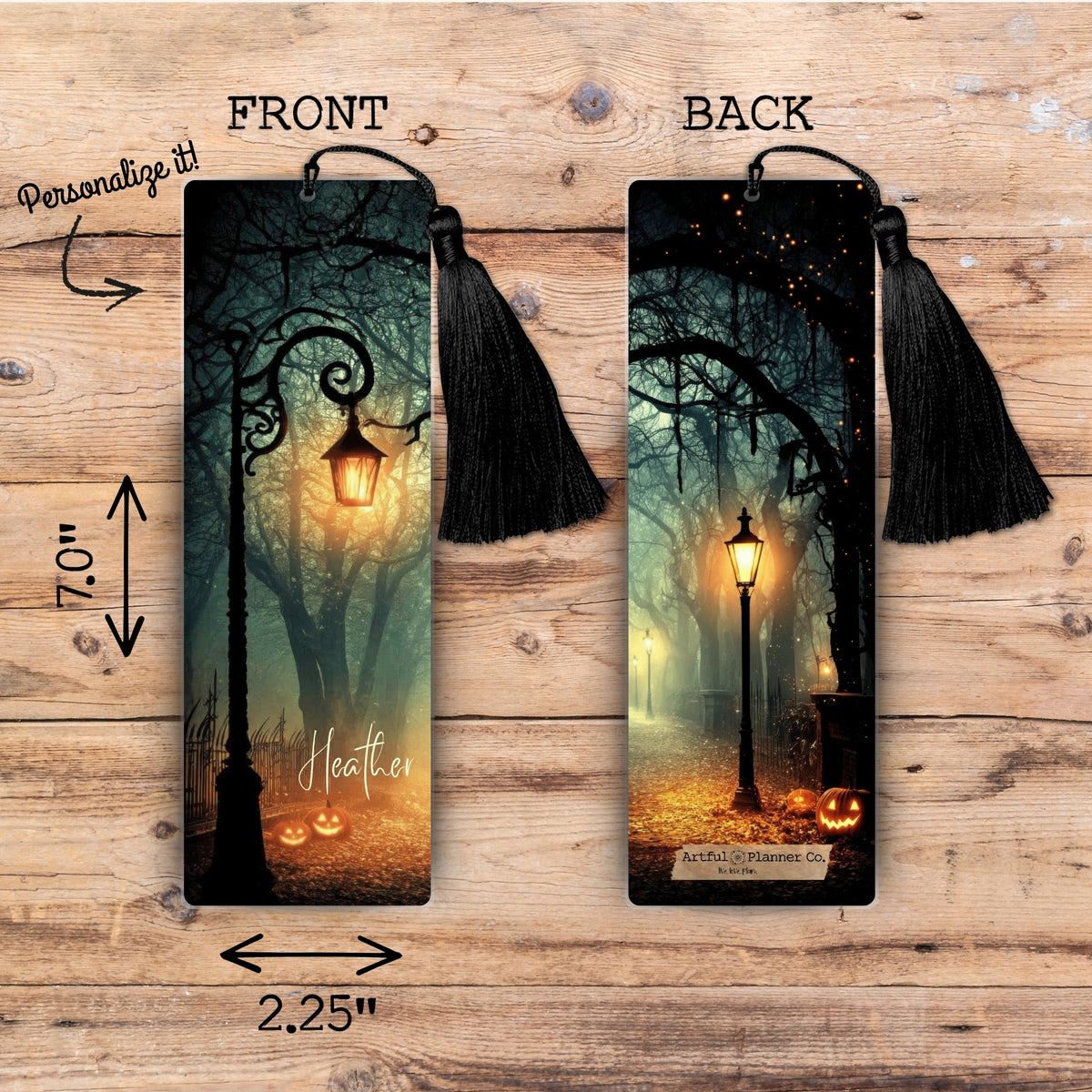 Hollow Lanterns Personalized Bookmark