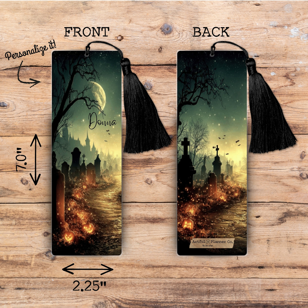 Hollow Path Personalized Bookmark