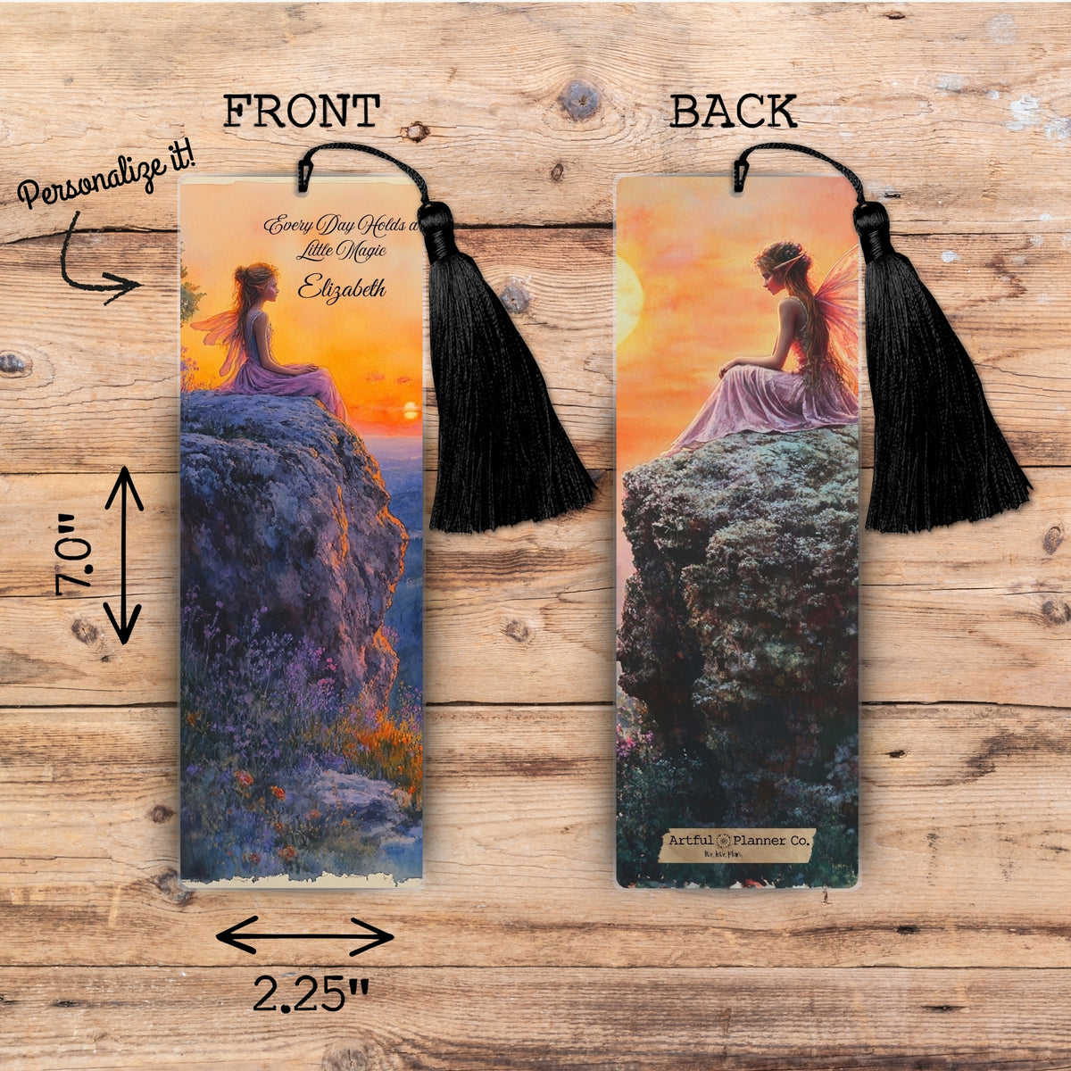 Medieval Fairy Personalized Bookmark