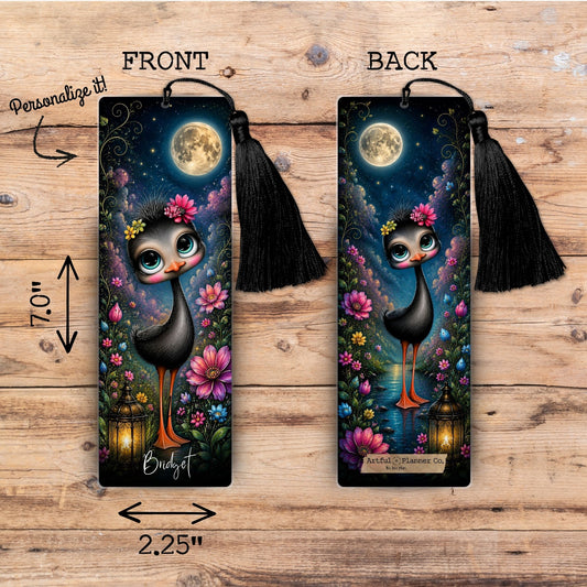 Moonlit Sweetie Bird Personalized Bookmark