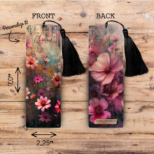 Nightfall Blossoms Personalized Bookmark