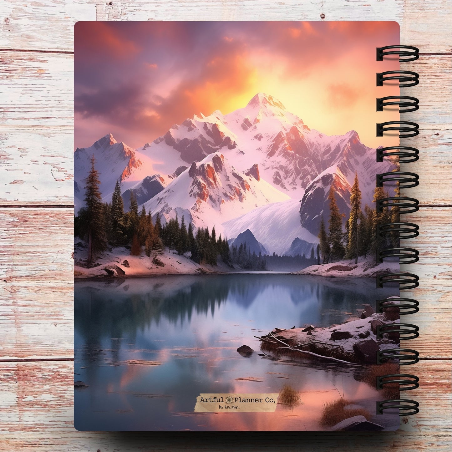 Snowy Mountains | All In One Custom Planner (Daily, Weekly & Monthly)