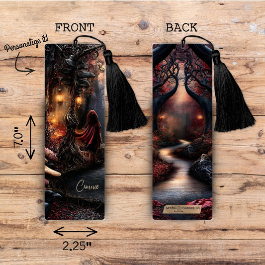 Through the Woods Personalized Bookmark