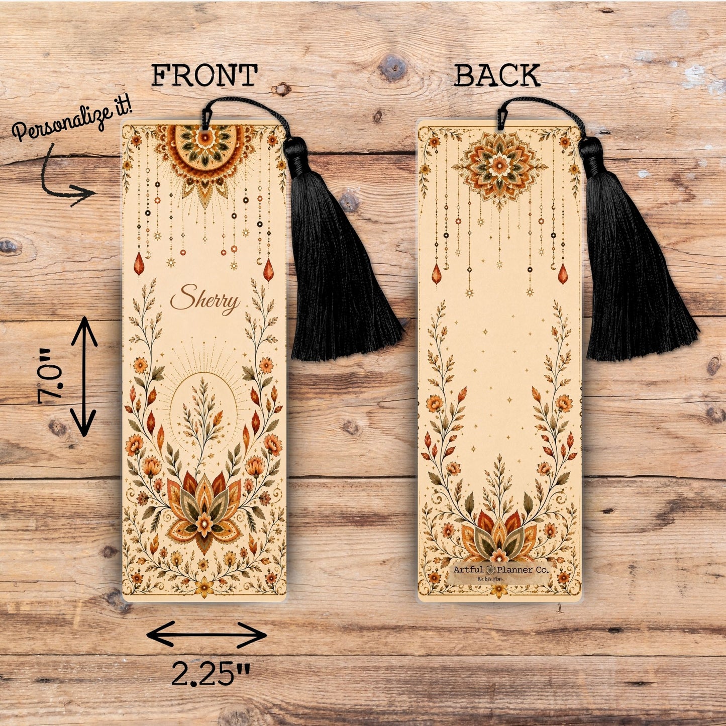 Wandering Spirit Personalized Bookmark