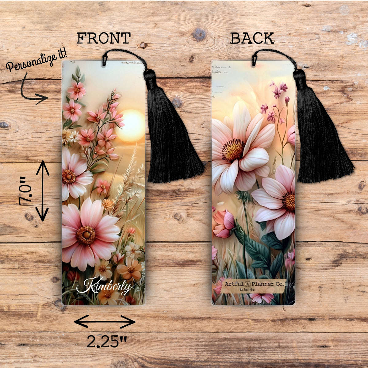 Where Autumn Wanders Personalized Bookmark