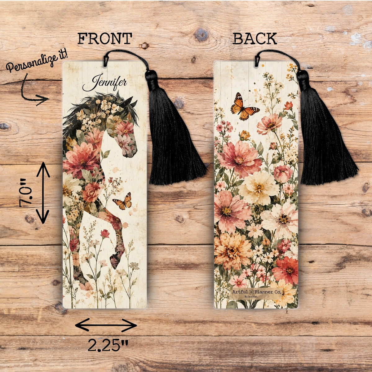 Wildflower Spirit Personalized Bookmark