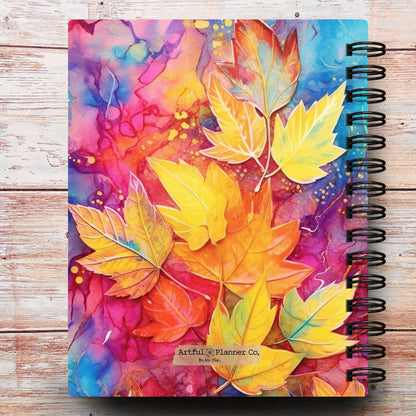 Abstract Fall Forest Custom Planner