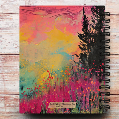 Abstract Spring Forest Custom Planner
