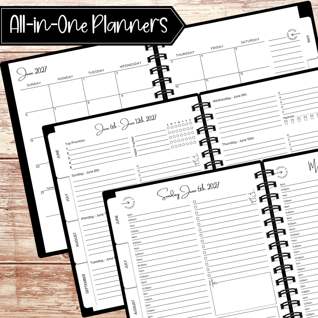 One Planner Custom Planners | Page Layout Options | Artful Planner Co.