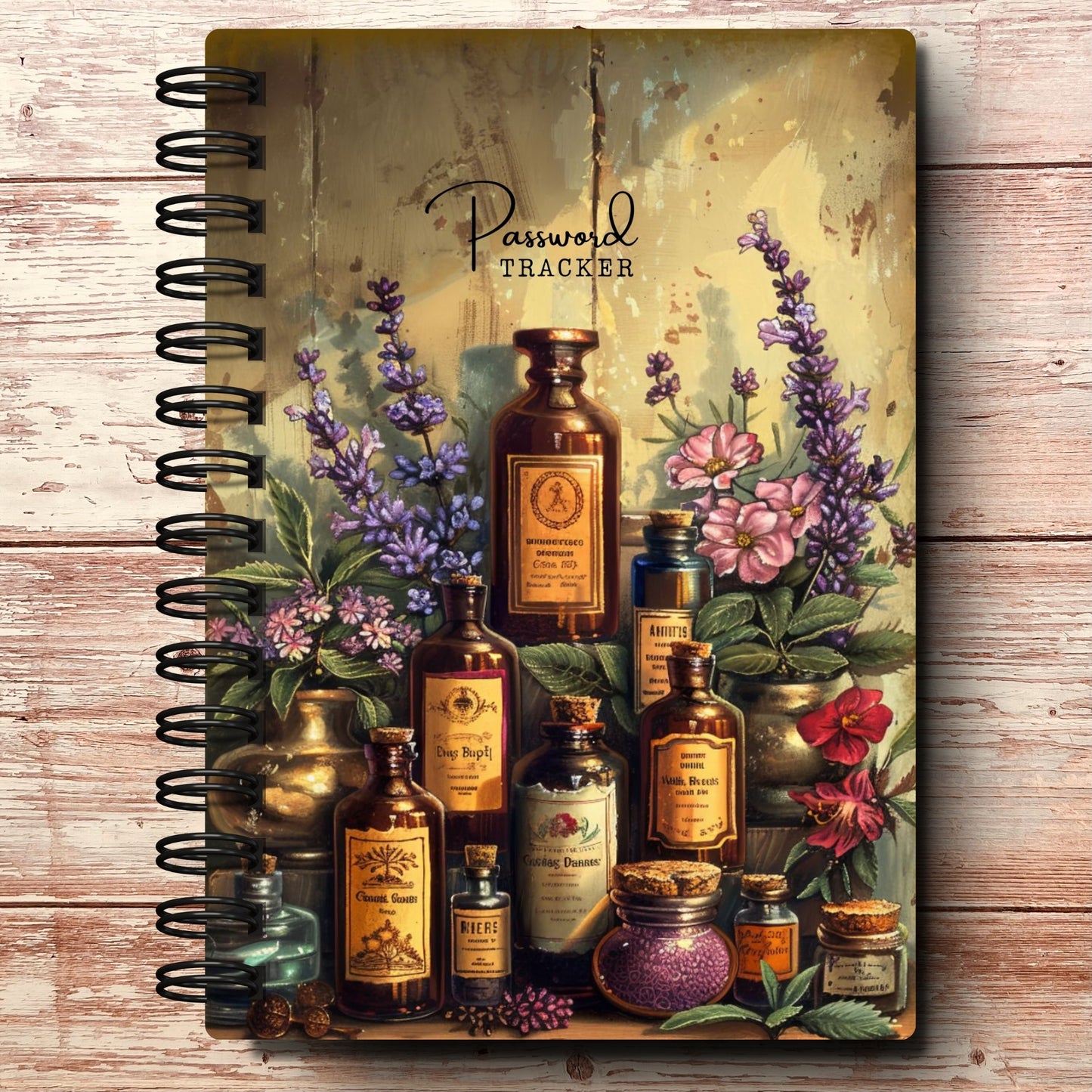 Personalized Password Log Book | Apothecary Herbalist