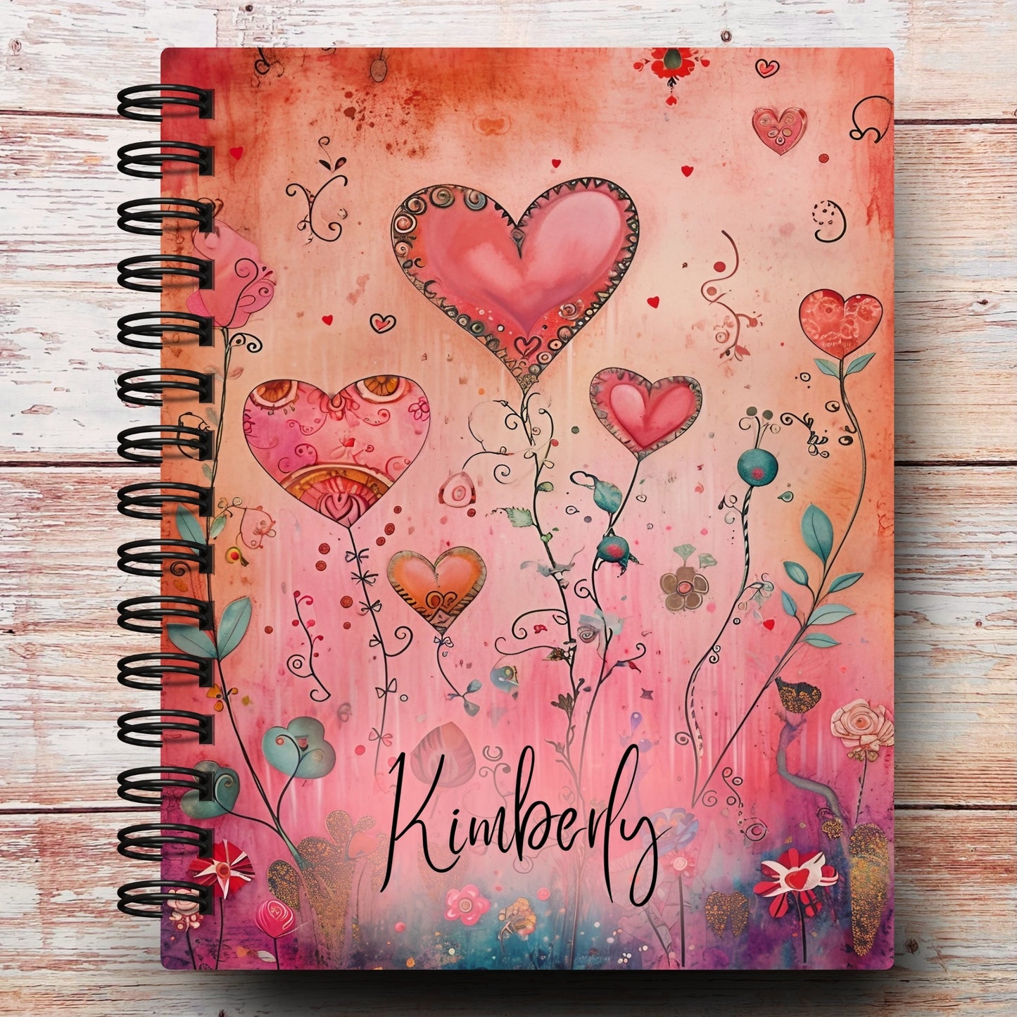 Whimsy Hearts Custom Planner