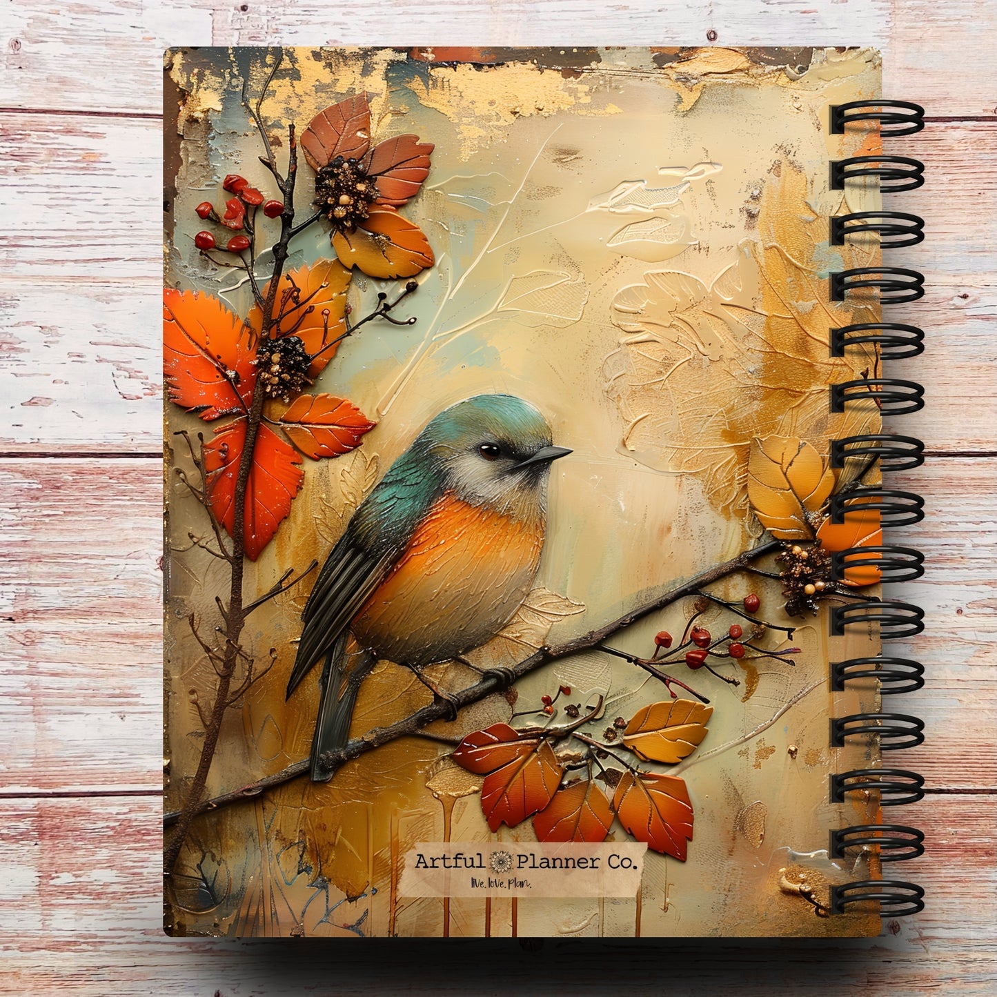 Autumn Song Bird Custom Planner