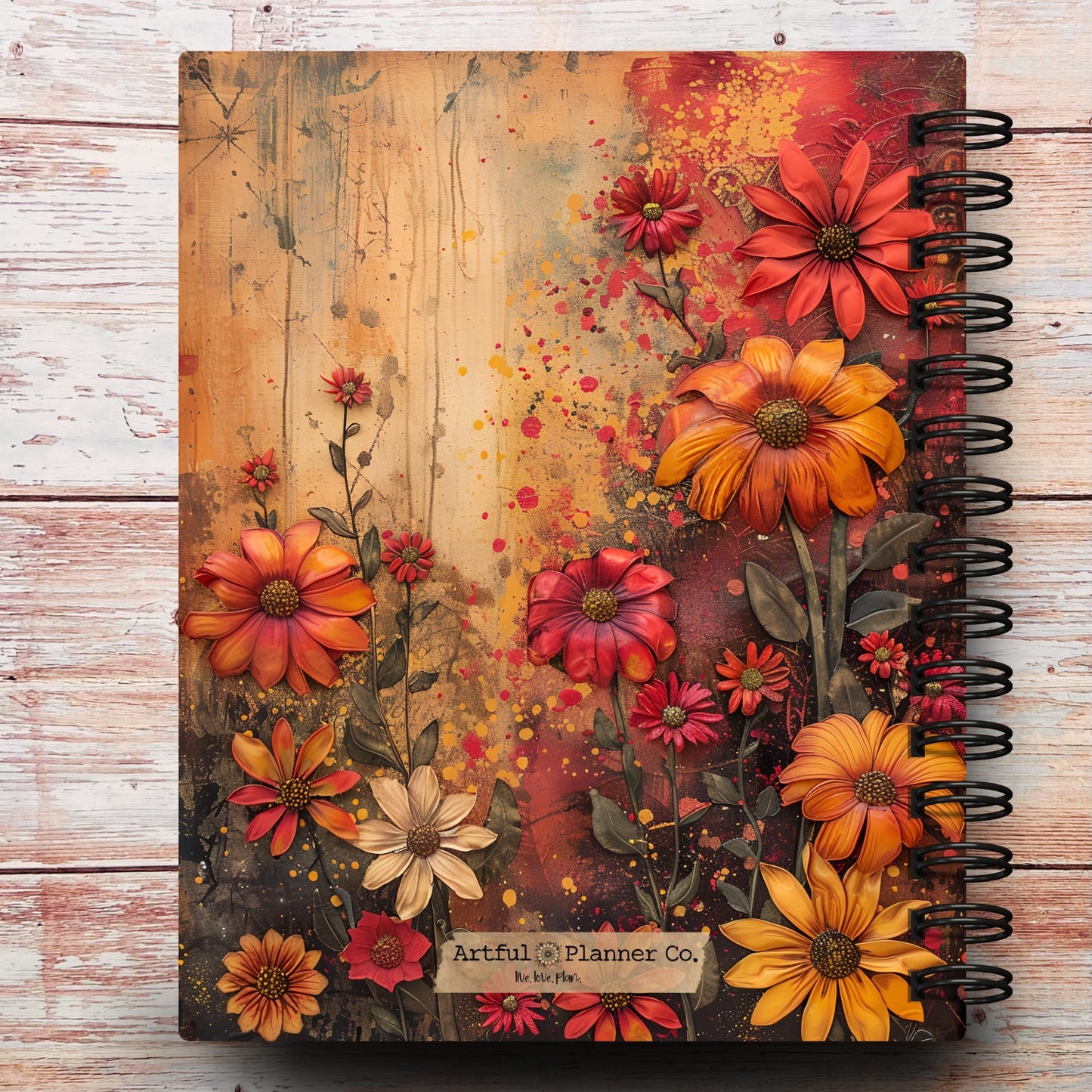 Autumn Wildflowers Custom Planner