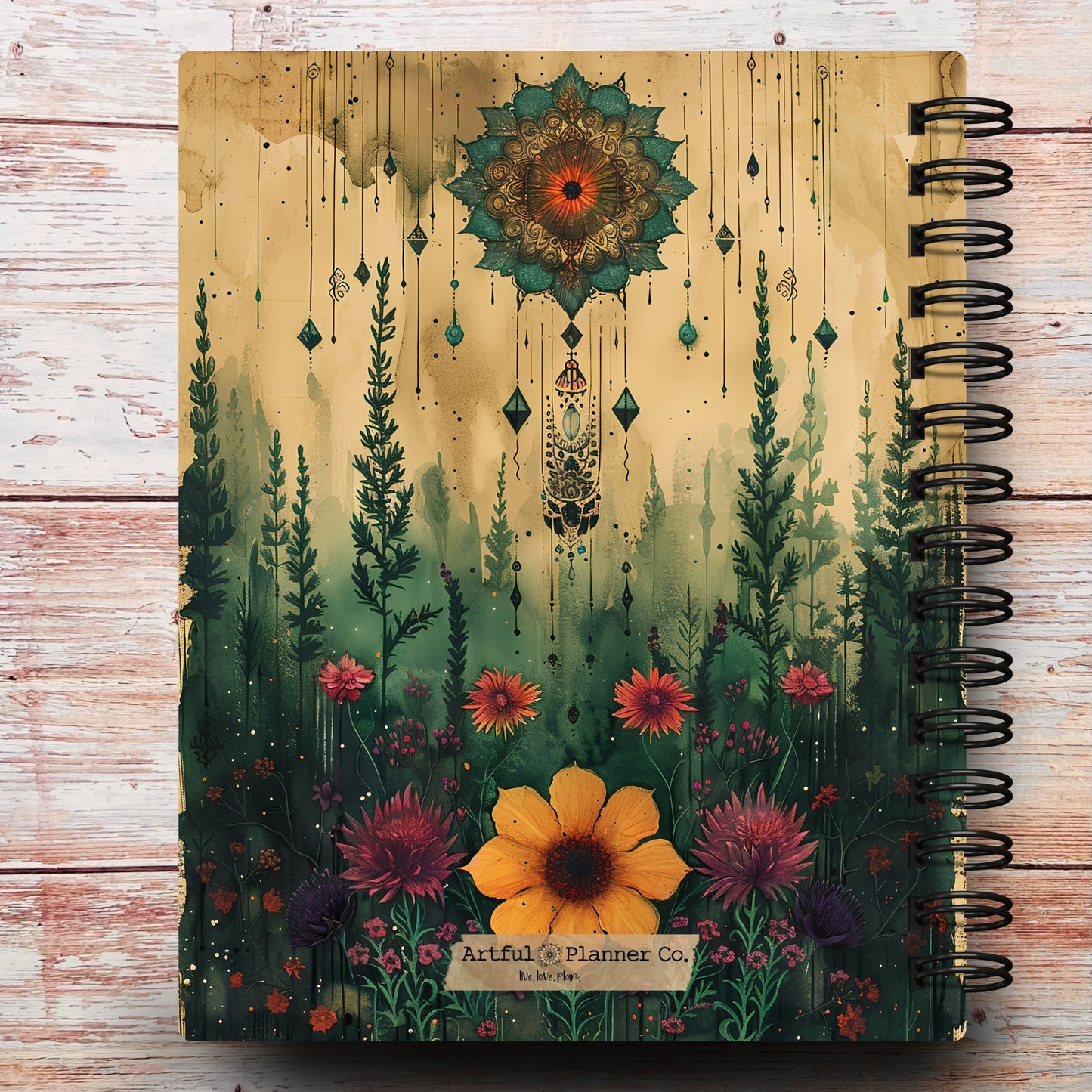 Bohemian Garden Custom Notebook Journal