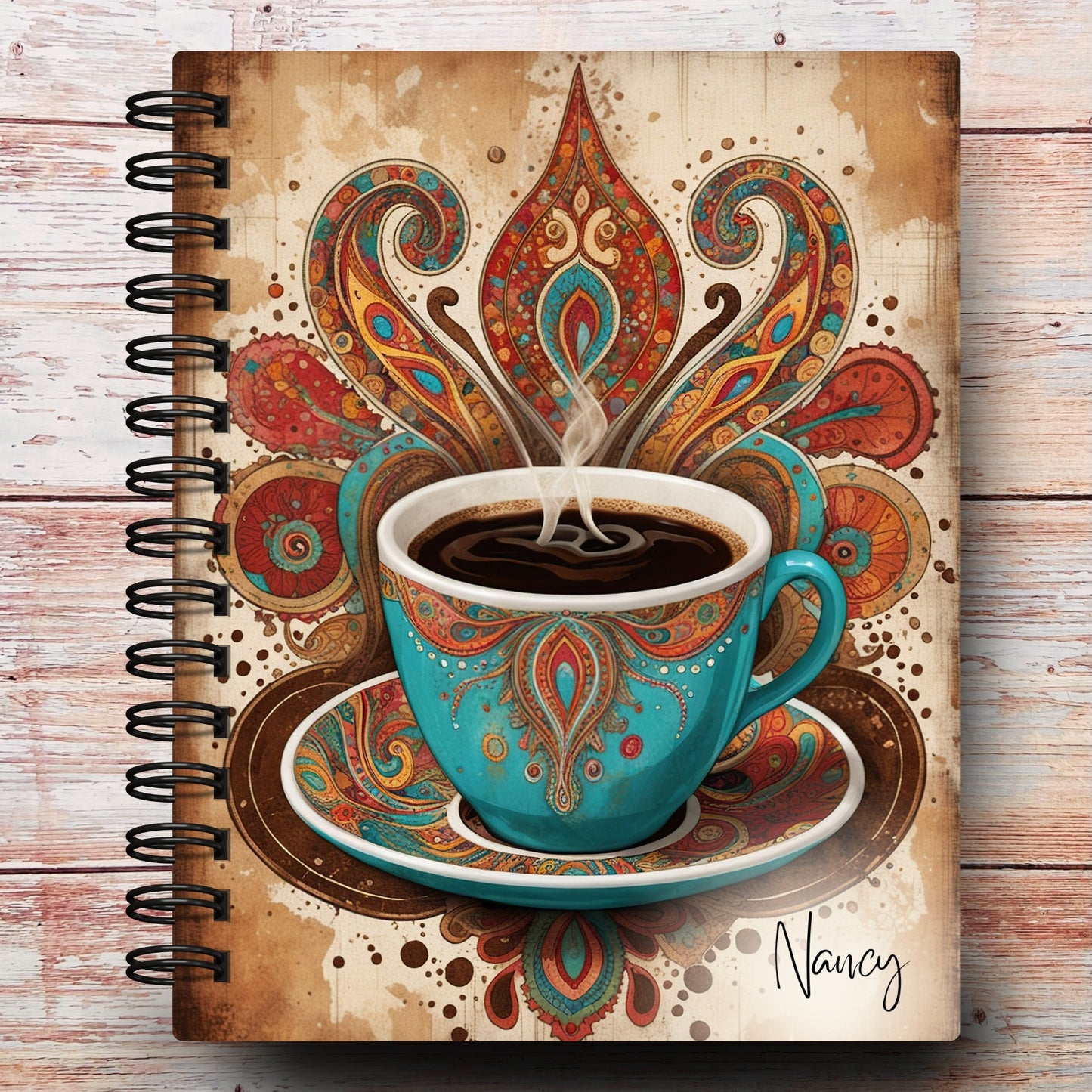 Boho Cafe Custom Planner