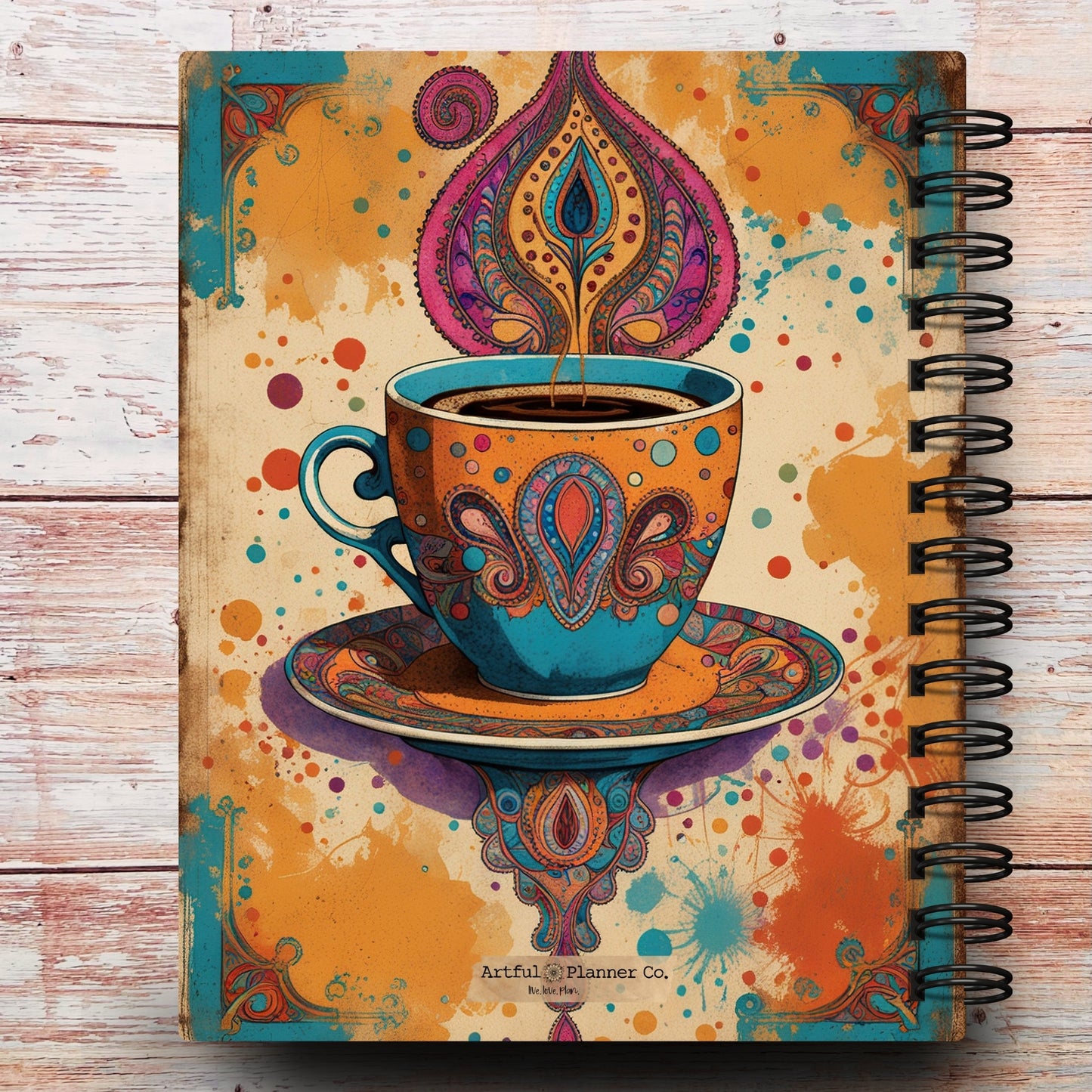 Boho Cafe Custom Planner