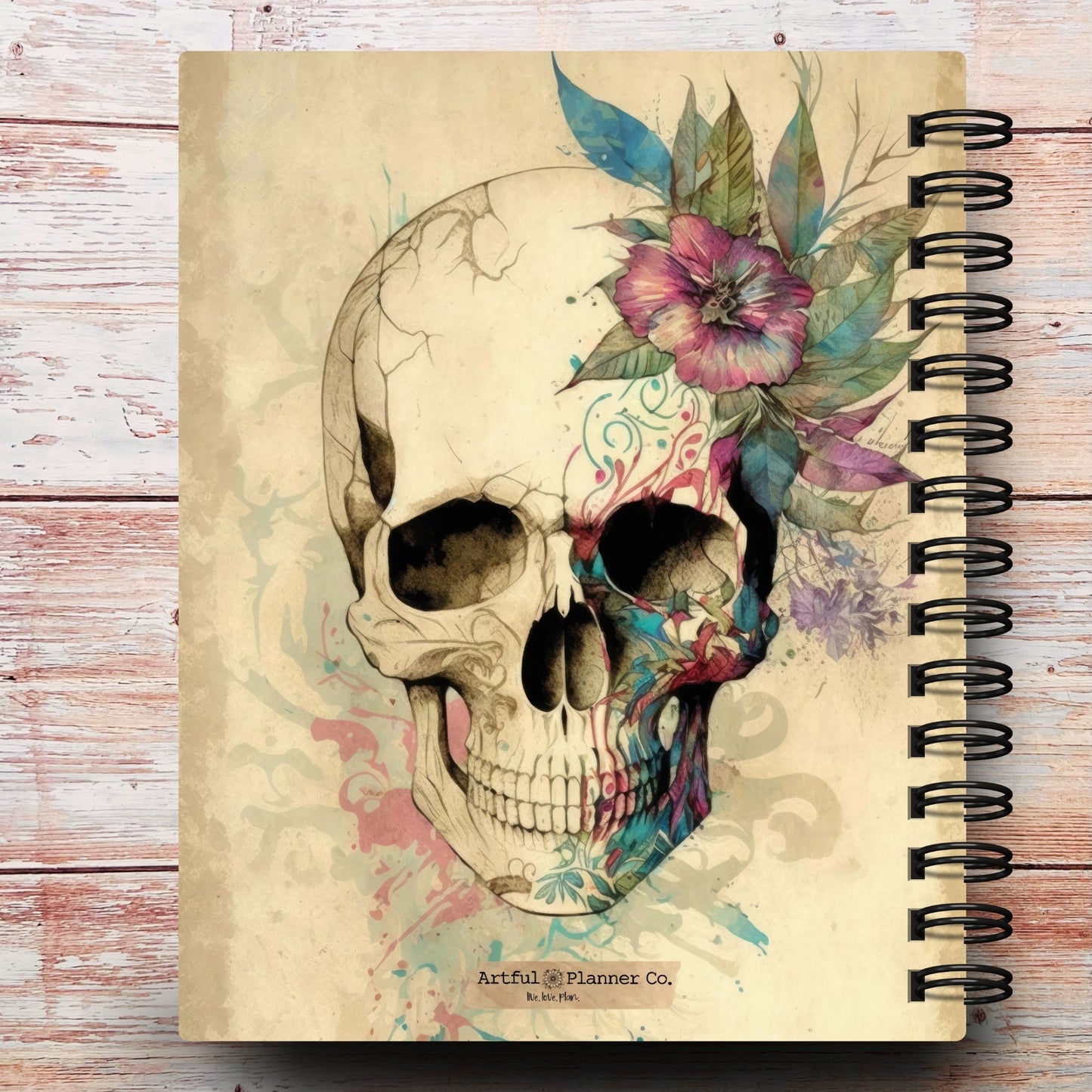 Boho Western Skull Custom Planner