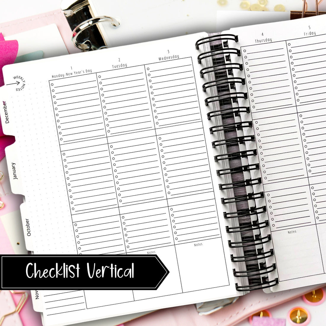 Custom Planners | Page Layout Options | Artful Planner Co.