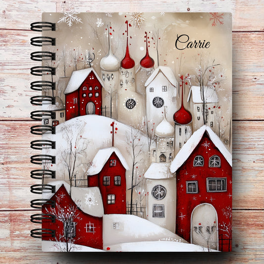 Personalized Journal Notebook | Christmas Town