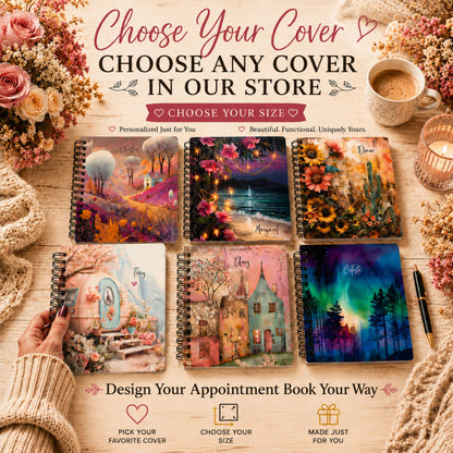 Custom Daily Appointment Book - Choose Your Cover