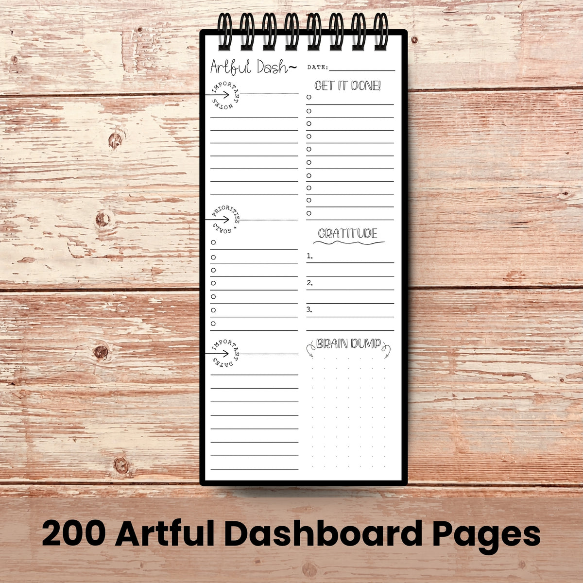Artful Skinny Flip Pads – Choose Your Cover | Personalized 4.75 x 9.5 Notepads