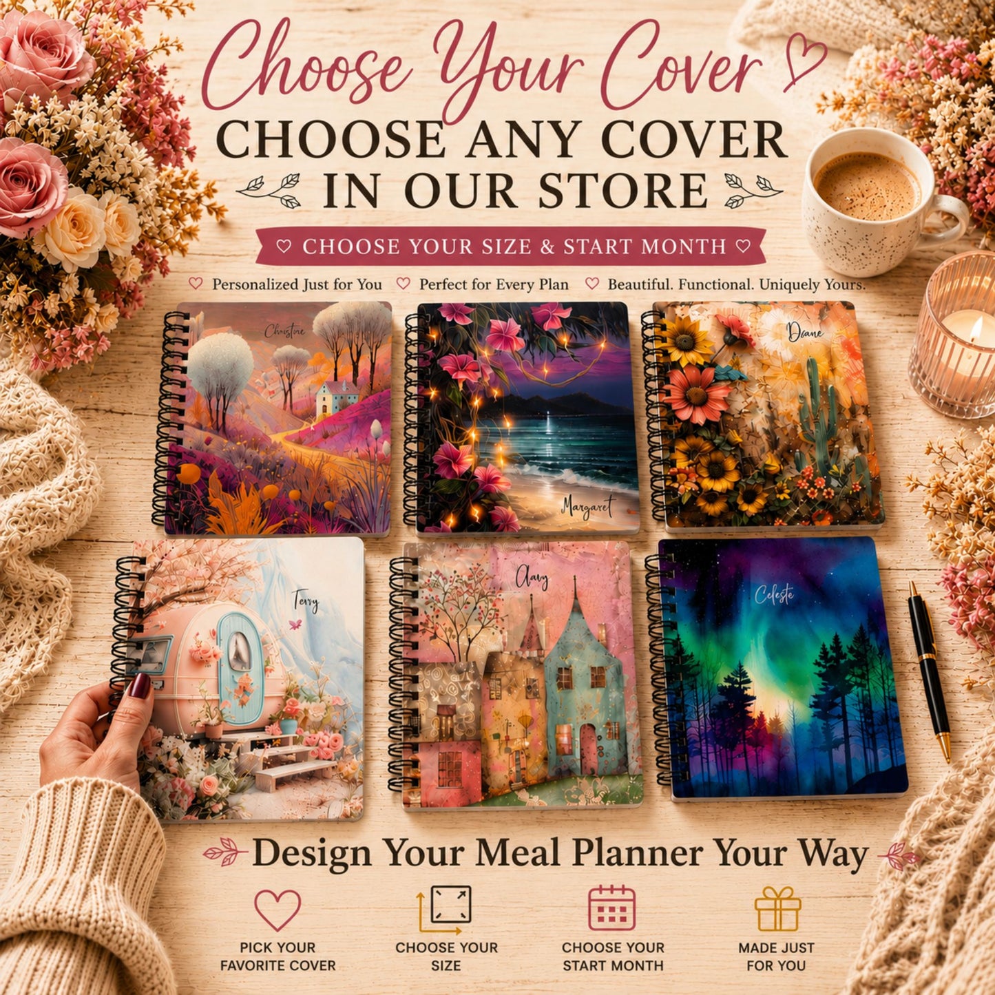 Choose Your Cover | Custom Meal Planner