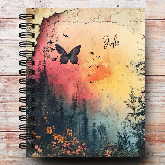 Dark Butterfly Forest Custom Planner