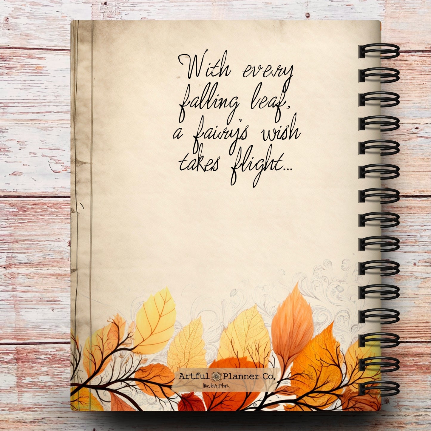 Dark Fall Fairy Custom Planner