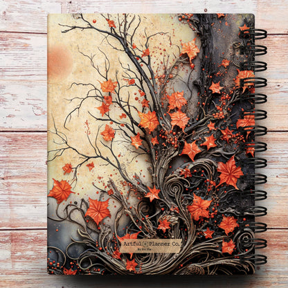 Dark Fall Moon Custom Planner