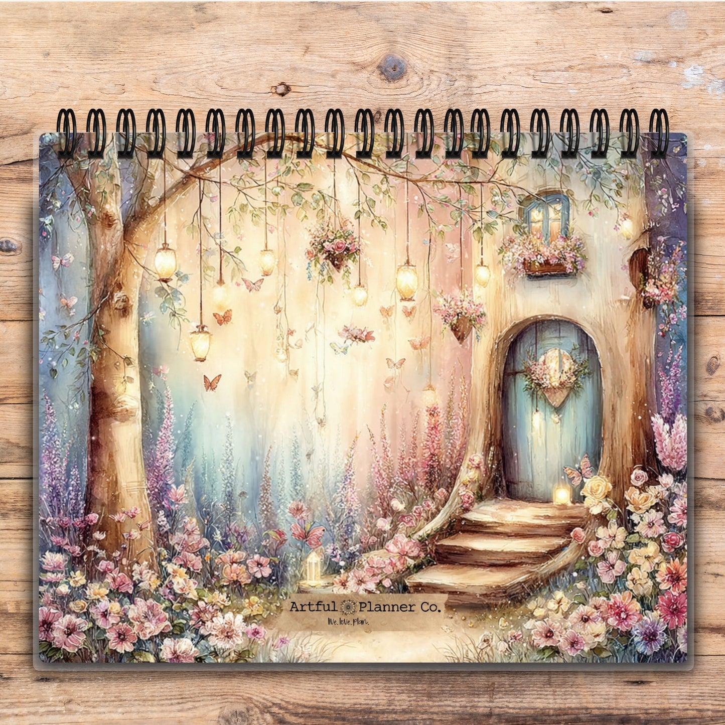 Custom Desktop Enchanted Rosewood Forest Flip Pad