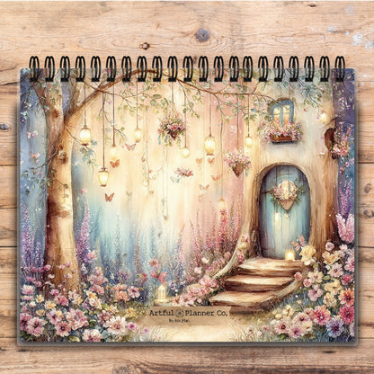 Custom Desktop Enchanted Rosewood Forest Flip Pad