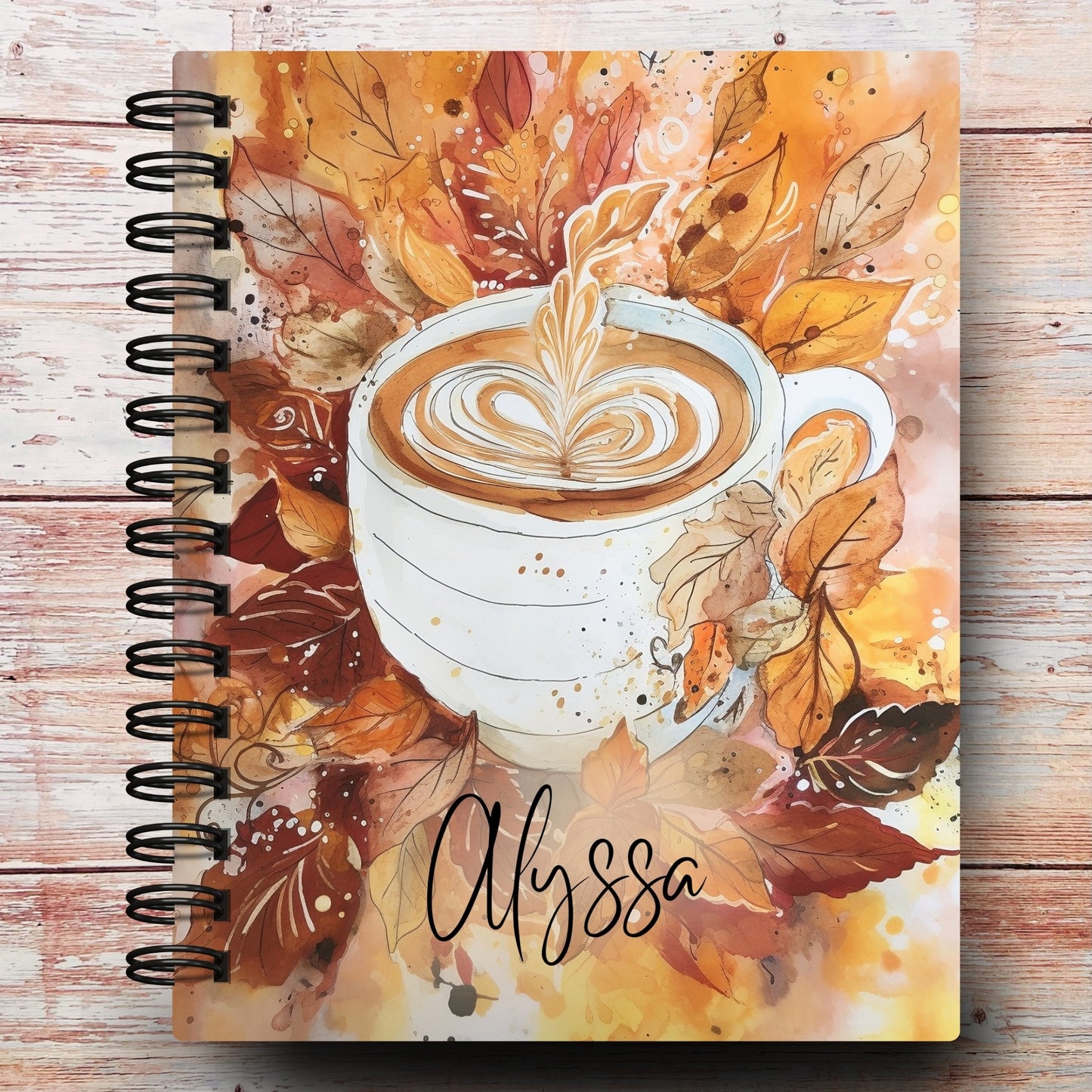 Fall Cafe Custom Planner