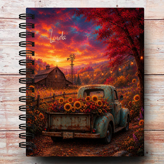 Limited-Edition | Fall Farm at Dusk Custom Planner