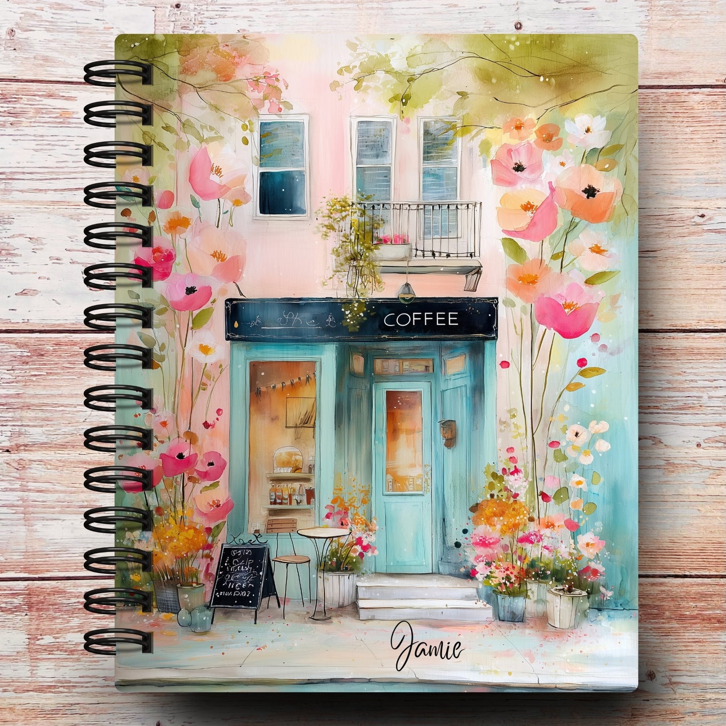 Floral Cafe Custom Planner