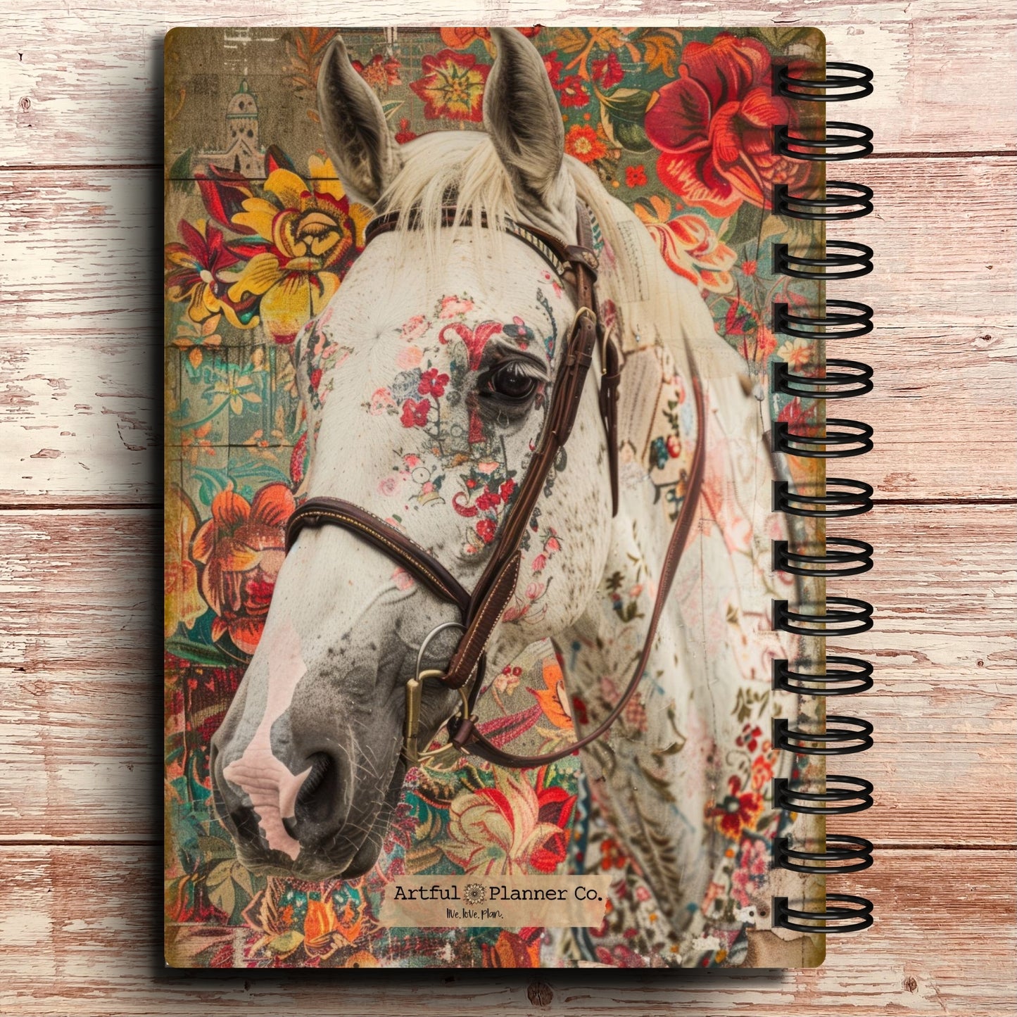 Personalized Password Log Book | Boho Floral Horse
