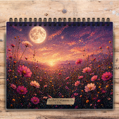 Custom Desktop Flower Moon Flip Pad