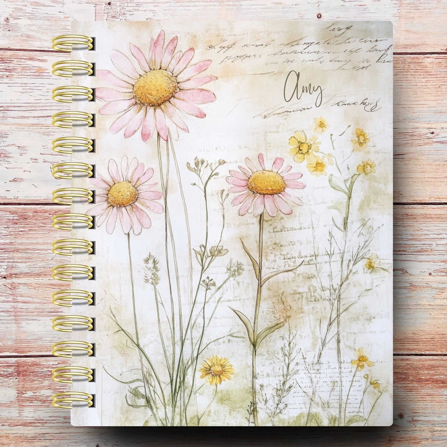 Gentle Daisies Custom Planner