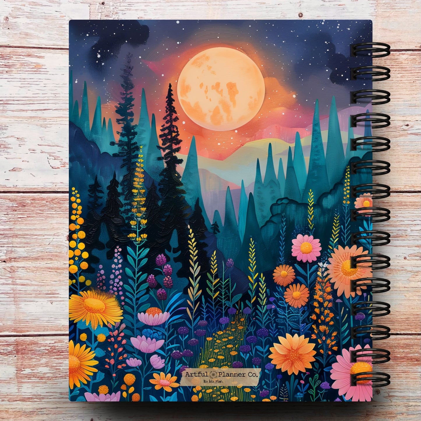 Whimsy Forest Moon Custom Planner
