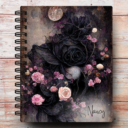 Gothic Celestial Rose Custom Notebook Journal