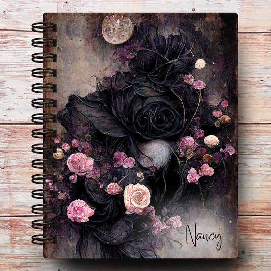 Gothic Celestial Rose Custom Notebook Journal