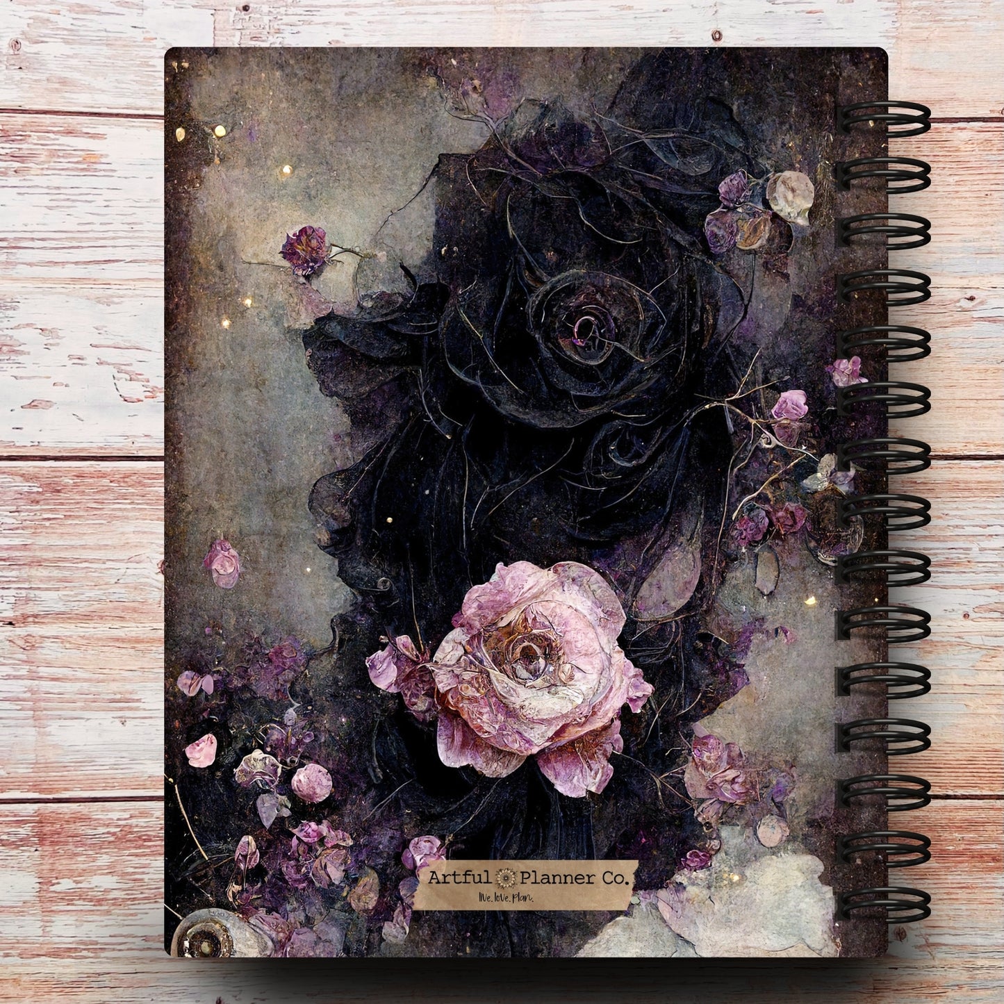 Gothic Celestial Rose Custom Notebook Journal